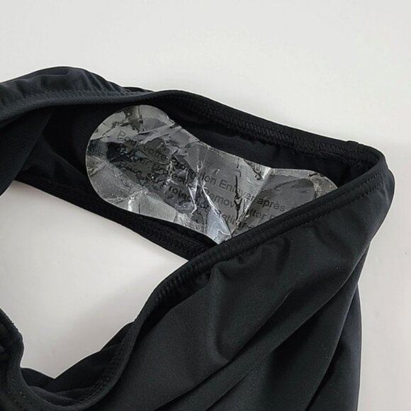 Jantzen Women's Black One Piece Swimsuit Halter Ruched Waist Bejeweled Size 8 - Picture 7 of 15